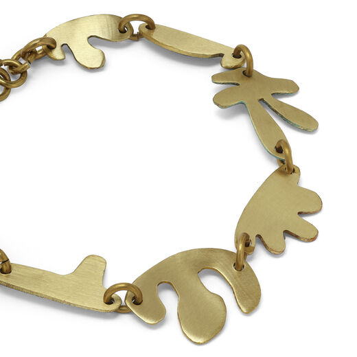 Abstract brass bracelet by Sibilia